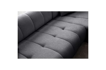 Mississauga Sofa med divan 3-seter - Mørkgrå - Møbler - Sofaer - Sofaer med sjeselong - 3 seters sofa med divan