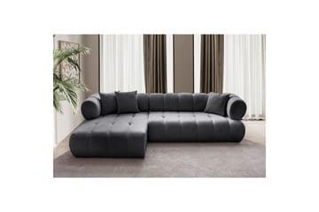 Mississauga Sofa med divan 3-seter - Mørkgrå - Møbler - Sofaer - Sofaer med sjeselong - 3 seters sofa med divan