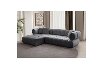 Mississauga Sofa med divan 3-seter - Mørkgrå - Møbler - Sofaer - Sofaer med sjeselong - 3 seters sofa med divan