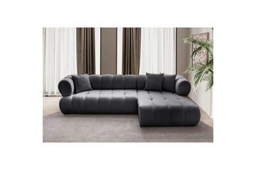 Mississauga Sofa med divan 3-seter - Mørkgrå - Møbler - Sofaer - Sofaer med sjeselong - 3 seters sofa med divan