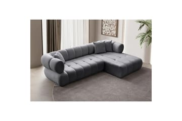 Mississauga Sofa med divan 3-seter - Mørkgrå - Møbler - Sofaer - Sofaer med sjeselong - 3 seters sofa med divan