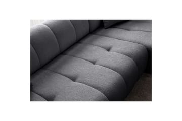 Mississauga Sofa med divan 3-seter - Mørkgrå - Møbler - Sofaer - Sofaer med sjeselong - 3 seters sofa med divan