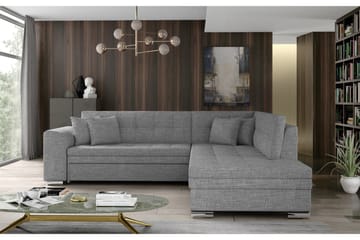 Moclino Sofa med Sjeselong Høyre - Grå - Møbler - Sofaer - Sofaer med sjeselong