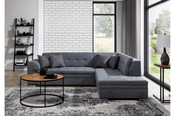 Moclino Sofa med Sjeselong Høyre - Grå - Møbler - Sofaer - Sofaer med sjeselong
