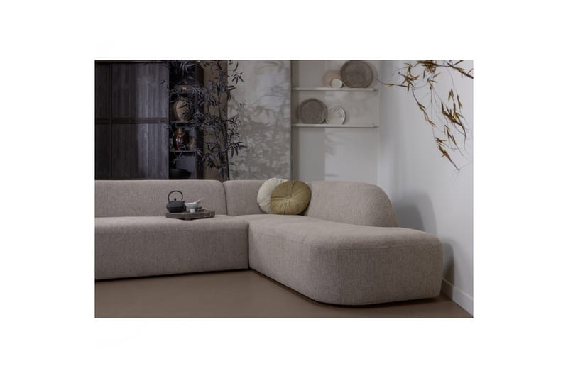 Mooli Sofa med Sjeselong 3-seter - Naturmelange - Møbler - Sofaer - Sofaer med sjeselong - 3 seters sofa med divan
