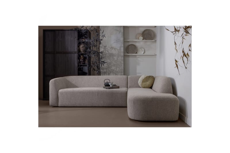 Mooli Sofa med Sjeselong 3-seter - Naturmelange - Møbler - Sofaer - Sofaer med sjeselong - 3 seters sofa med divan