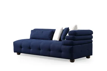 Namarta 4-seters Sofa med Divan - Mørkeblå - Møbler - Sofaer - Sofaer med sjeselong - 4 seters sofa med divan