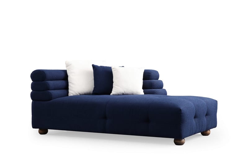 Namarta 4-seters Sofa med Divan - Mørkeblå - Møbler - Sofaer - Sofaer med sjeselong - 4 seters sofa med divan