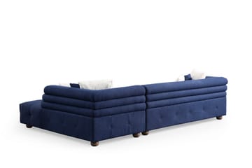 Namarta 4-seters Sofa med Divan - Mørkeblå - Møbler - Sofaer - Sofaer med sjeselong - 4 seters sofa med divan