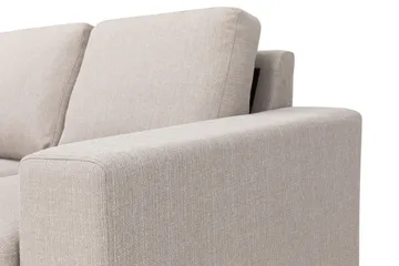 Nebraska Divansofa 4-seter Venstre - Beige - Møbler - Sofaer - Sofaer med sjeselong - 4 seters sofa med divan