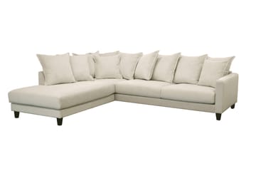 Nida Sjeselongsofa 4-seter - Beige - Møbler - Sofaer - Sofaer med sjeselong - 4 seters sofa med divan