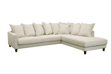 Nida Sjeselongsofa 4-seter - Beige - Møbler - Sofaer - Sofaer med sjeselong - 4 seters sofa med divan