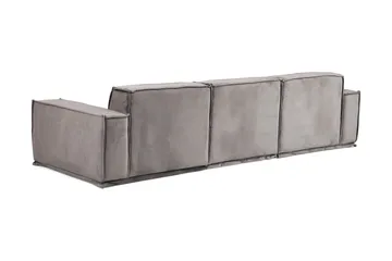 Nightcap Sofa m. Divan 3-seters - Grå - Møbler - Sofaer - Fløyelssofaer