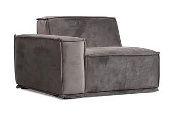 Nightcap Sofa m. Divan 3-seters - Grå - Møbler - Sofaer - Fløyelssofaer