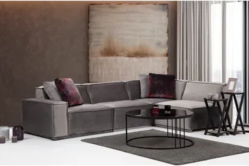 Nightcap Sofa m. Divan 4-seters - Grå - Møbler - Sofaer - Hjørnesofaer