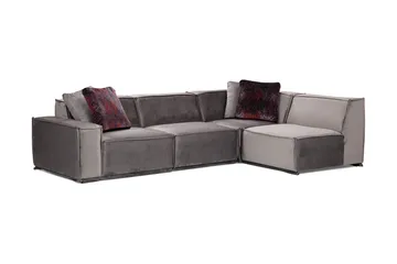 Nightcap Sofa m. Divan 4-seters - Grå - Møbler - Sofaer - Hjørnesofaer