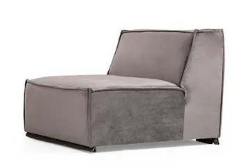 Nightcap Sofa m. Divan 6-seters - Grå - Møbler - Sofaer - Fløyelssofaer