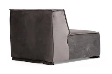 Nightcap Sofa m. Divan 6-seters - Grå - Møbler - Sofaer - Fløyelssofaer