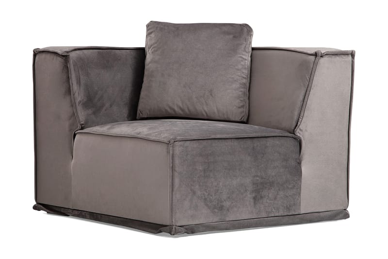 Nightcap Sofa m. Divan 6-seters - Grå - Møbler - Sofaer - Fløyelssofaer