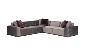 Nightcap Sofa m. Divan 6-seters - Grå - Møbler - Sofaer - Hjørnesofaer