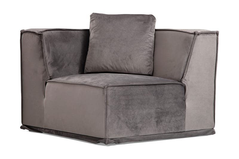 Nightcap Sofa m. Divan 6-seters - Grå - Møbler - Sofaer - Fløyelssofaer