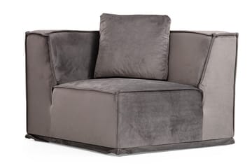Nightcap Sofa m. Divan 6-seters - Grå - Møbler - Sofaer - Fløyelssofaer