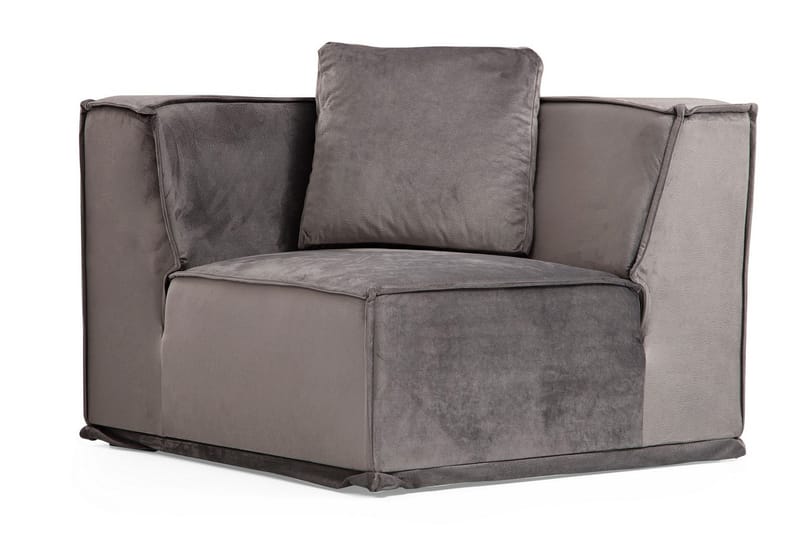 Nightcap Sofa m. Divan 6-seters - Grå - Møbler - Sofaer - Fløyelssofaer