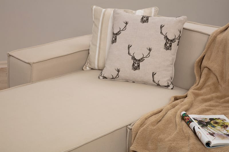 Nightcap Sofa med Divan 3-seter - Beige - Møbler - Sofaer - Sofaer med sjeselong - 3 seters sofa med divan