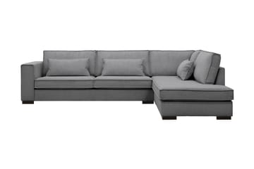 Nova 4-seters Høyrevendt L-formet Sjeselongsofa i Manchester - Mørk grå - Møbler - Sofaer - Sofaer med sjeselong - 4 seters sofa med divan
