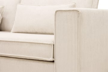 Nova 4-seters Venstrevendt L-formet Sjeselongsofa i Manchester - Beige - Møbler - Sofaer - Sofaer med sjeselong - 4 seters sofa med divan