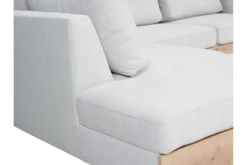 Oberting 3-seters Hjørnesofa - Svart - Møbler - Sofaer - Sofaer med sjeselong - 3 seters sofa med divan