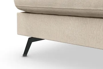Ocean Lyx 4-seter Venstrevendt L-formet Sjeselongsofa i Fløyel - Beige - Møbler - Sofaer - Sofaer med sjeselong - 4 seters sofa med divan
