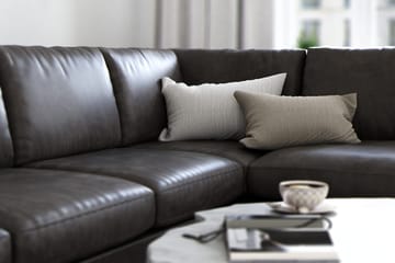 Ocean Lyx 4-seters Høyrevendt L-formet Sjeselongsofa i Kunstlær - Mørk grå - Møbler - Sofaer - Sofaer med sjeselong - 4 seters sofa med divan