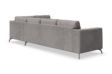 Ocean Lyx 4-seters Høyrevendt L-formet Sjeselongsofa i Manchester - Mørk grå - Møbler - Sofaer - Sofaer med sjeselong - 4 seters sofa med divan