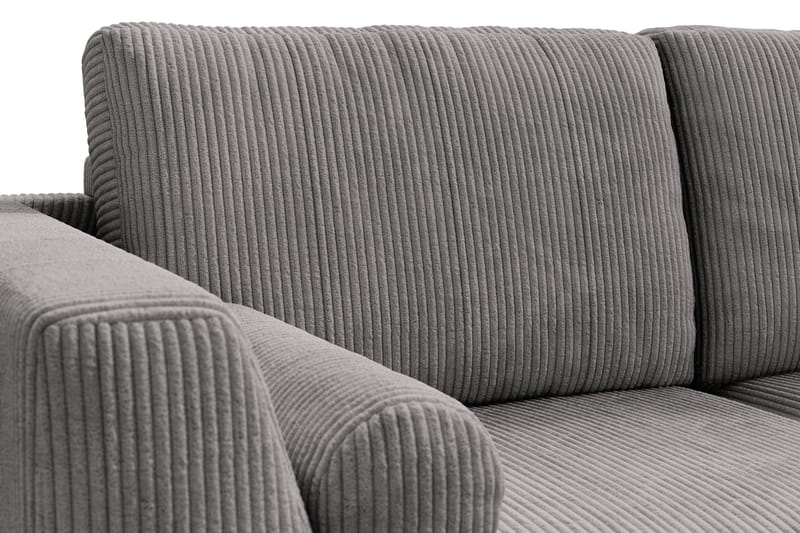Ocean Lyx 4-seters Høyrevendt L-formet Sjeselongsofa i Manchester - Mørk grå - Møbler - Sofaer - Sofaer med sjeselong - 4 seters sofa med divan