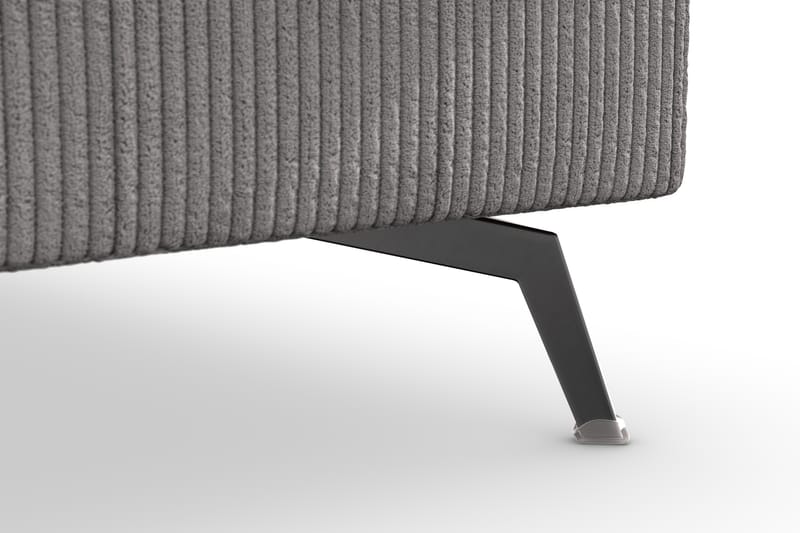 Ocean Lyx 4-seters Høyrevendt L-formet Sjeselongsofa i Manchester - Mørk grå - Møbler - Sofaer - Sofaer med sjeselong - 4 seters sofa med divan