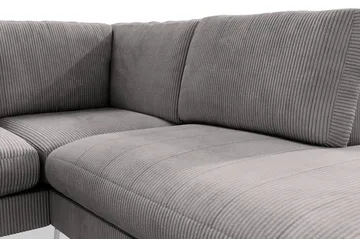 Ocean Lyx 4-seters Høyrevendt L-formet Sjeselongsofa i Manchester - Mørk grå - Møbler - Sofaer - Sofaer med sjeselong - 4 seters sofa med divan