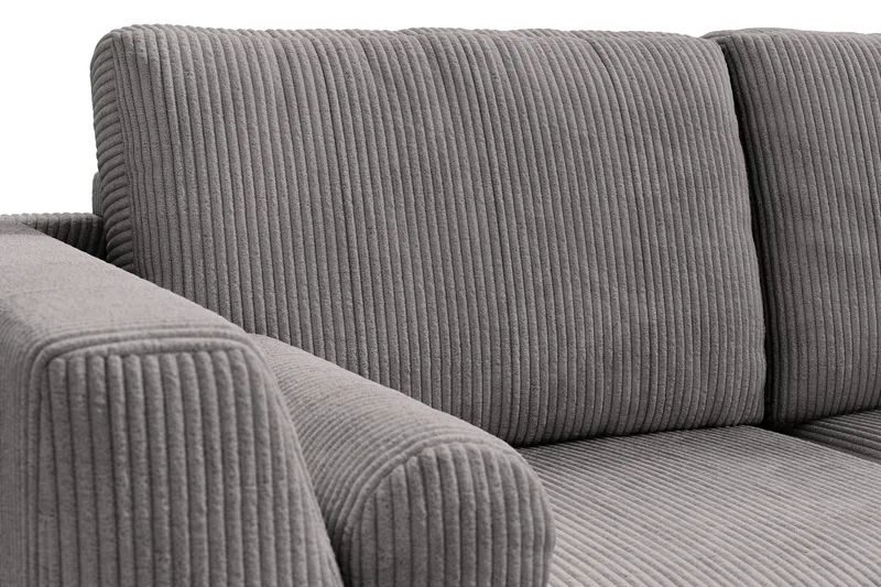 Ocean Lyx 4-seters Høyrevendt L-formet Sjeselongsofa i Manchester - Mørk grå - Møbler - Sofaer - Sofaer med sjeselong - 4 seters sofa med divan