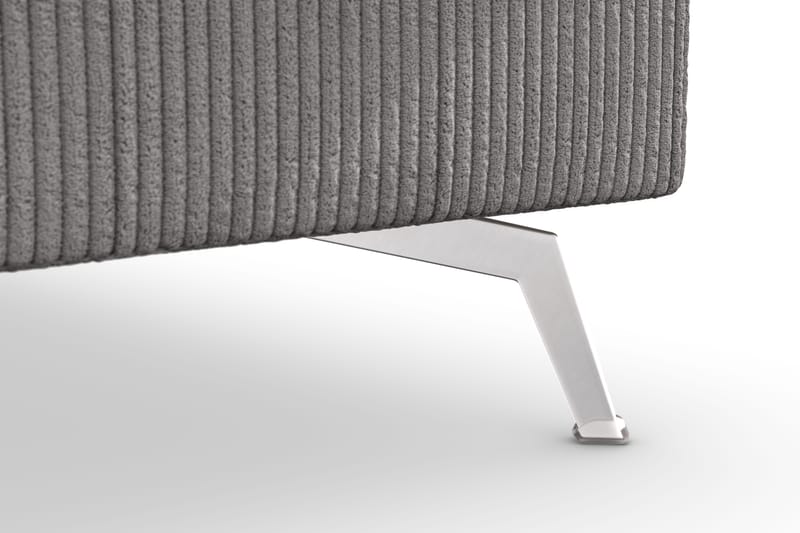 Ocean Lyx 4-seters Høyrevendt L-formet Sjeselongsofa i Manchester - Mørk grå - Møbler - Sofaer - Sofaer med sjeselong - 4 seters sofa med divan