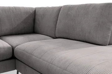 Ocean Lyx 4-seters Høyrevendt L-formet Sjeselongsofa i Manchester - Mørk grå - Møbler - Sofaer - Sofaer med sjeselong - 4 seters sofa med divan