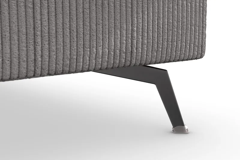 Ocean Lyx 4-seters Høyrevendt L-formet Sjeselongsofa i Manchester - Mørk grå - Møbler - Sofaer - Sofaer med sjeselong - 4 seters sofa med divan
