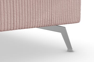 Ocean Lyx 4-seters Høyrevendt L-formet Sjeselongsofa i Manchester - Rosa - Møbler - Sofaer - Sofaer med sjeselong - 4 seters sofa med divan