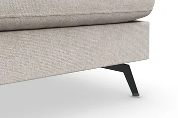 Ocean Lyx 4-seters Høyrevendt L-formet Sjeselongsofa i Stoff - Beige - Møbler - Sofaer - Sofaer med sjeselong - 4 seters sofa med divan