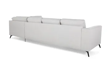 Ocean Lyx 4-seters Høyrevendt L-formet Sjeselongsofa i Stoff - Lys grå - Møbler - Sofaer - Sofaer med sjeselong - 4 seters sofa med divan