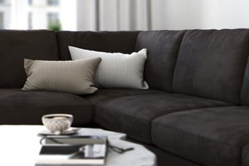 Ocean Lyx 4-seters Venstrevendt L-formet Sjeselongsofa i Fløyel - Mørk grå - Møbler - Sofaer - Sofaer med sjeselong - 4 seters sofa med divan