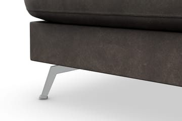 Ocean Lyx 4-seters Venstrevendt L-formet Sjeselongsofa i Kunstlær - Mørk grå - Møbler - Sofaer - Sofaer med sjeselong - 4 seters sofa med divan