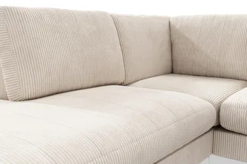 Ocean Lyx 4-seters Venstrevendt L-formet Sjeselongsofa i Manchester - Beige - Møbler - Sofaer - Sofaer med sjeselong - 4 seters sofa med divan