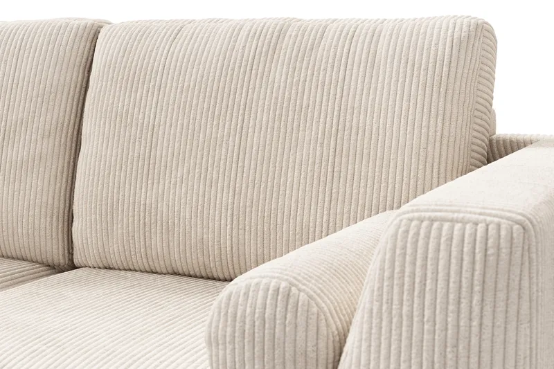 Ocean Lyx 4-seters Venstrevendt L-formet Sjeselongsofa i Manchester - Beige - Møbler - Sofaer - Sofaer med sjeselong - 4 seters sofa med divan