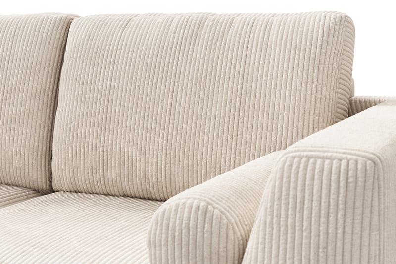 Ocean Lyx 4-seters Venstrevendt L-formet Sjeselongsofa i Manchester - Beige - Møbler - Sofaer - Sofaer med sjeselong - 4 seters sofa med divan