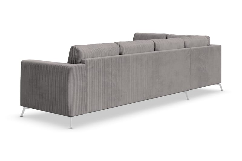 Ocean Lyx 4-seters Venstrevendt L-formet Sjeselongsofa i Manchester - Mørk grå - Møbler - Sofaer - Sofaer med sjeselong - 4 seters sofa med divan